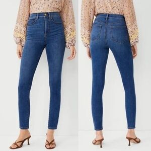 {Ann Taylor} High Rise "Skinny" Jeans in Classic Wash - Size 16